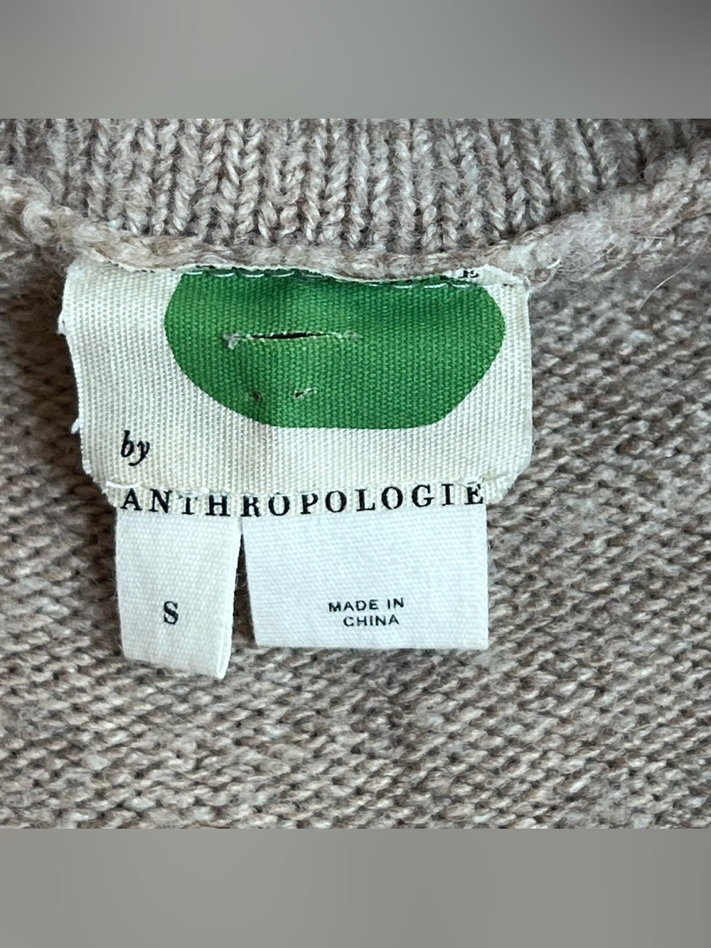 Anthropologie Beige Sonoran Cowl Turtleneck Sweater Dress - Picture 4 of 7